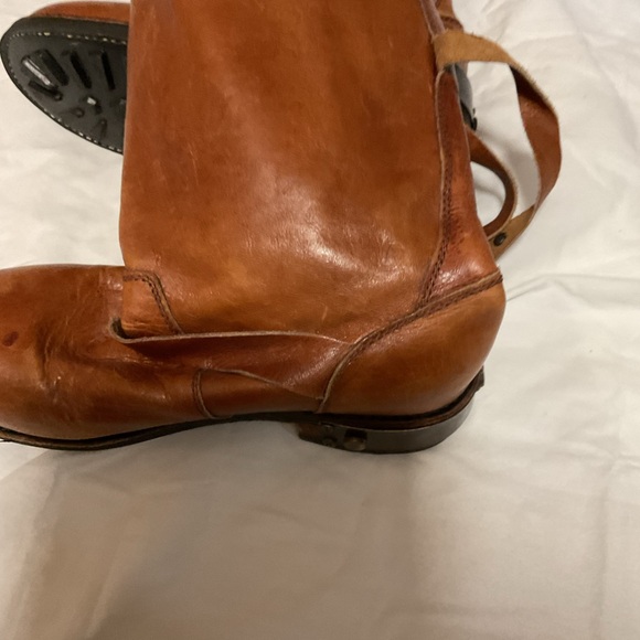 Zigi Girl Brown/Tan Distressed Cowboy Boots with Buckles and Jewels Size 9 - Picture 3 of 16